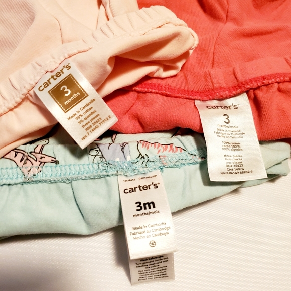 Carter's 3pc Bundle Girls Pants 3M - Picture 5 of 5